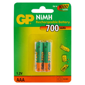 Аккумулятор GP 750mA 1,2V R03