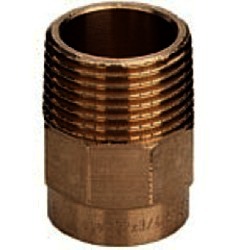 Соединитель для медной трубы 18*3/4" Н.Р. пайка /4243G