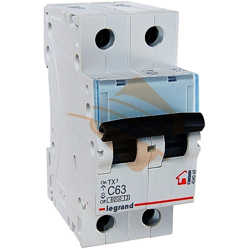 Автомат LEGRAND ТХ3/RX3  2Р С63А 6кА