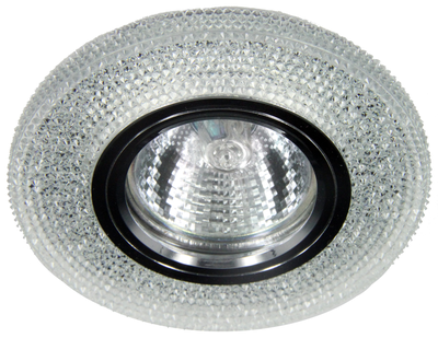 Светильник точечный MR16 прозрачный с LED подсветкой 3вт/FT976