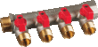 Коллектор  TERMA,Valfex  3-выхода  3/4"х1/2" /41232