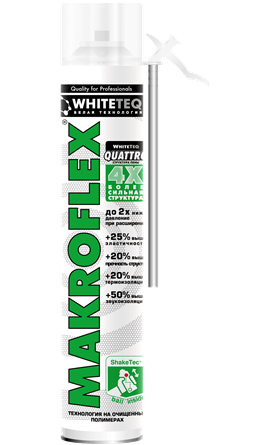 Пена Маkroflex  White Teq Белая 750 мл 