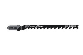 Пилки для лобзика по дереву, ДСП BOSCH T244 D, 74 мм, криволинейный рез, HCS