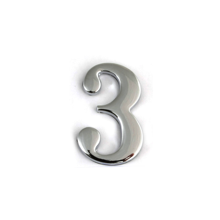 Цифра "3" Хром