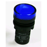 Светосигнальный индикатор AD22DS(LED) синий/220V /TDM