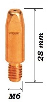 Наконечник Сu-Е 8*М6*28*0,8