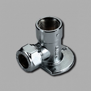 Водорозетка  12*1/2"  для медной трубы хром