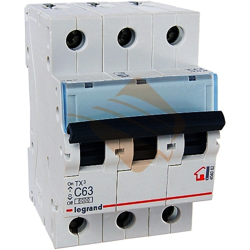 Автомат LEGRAND ТХ3/RX3 3Р С63А 4.5кА