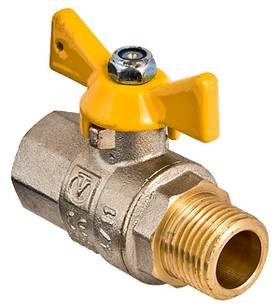 Valgas Кран шаровый газовый В-Н 1/2" ручка бабочка /278