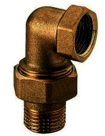 Американка  3/4" В-Н угловая латунь