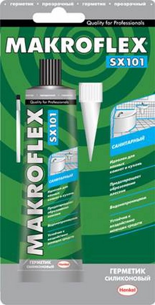 MACROFLEX  SX 101 герметик силиконовый  санитарный бесцветный ( 85 мл)