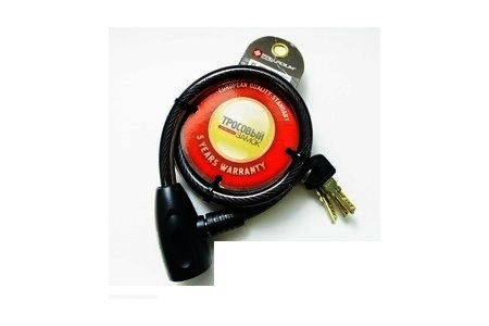 Замок велосипедный PALLADIUM PL 65/01-65см