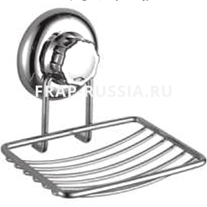 Держатель+мыльница металлическая на присосках Frap F3902-1