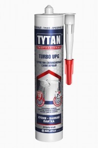 Герметик санитарный Tytan Turbo Upg силиконовый 280 мл прозрачный
