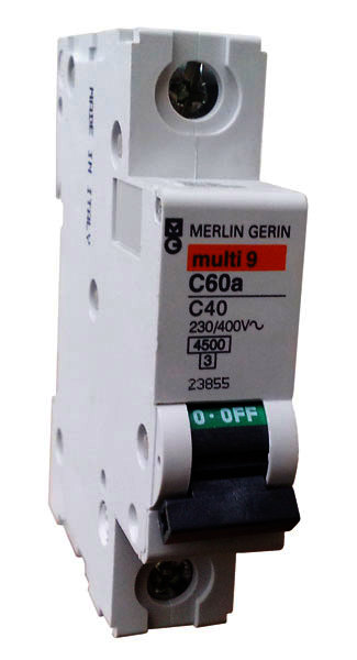 Автом.выключатель С60А 1п 40А/Merlin Gerin/23855