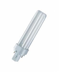 Лампа энергосберегающая Dulux D 26Вт/840/холодный белый/2Р/G24d-3/Osram