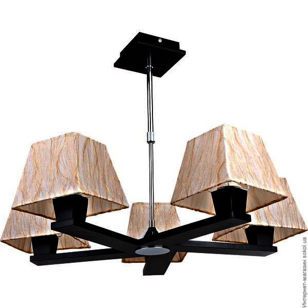 Люстра INL-9163Р-5 beige/wenge