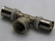 VALTEC Тройник пресс  16*1/2" ВН.Р/232