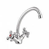Смеситель LEDEME для  кухни, цинк, керамическая кран-букса  /L 4119