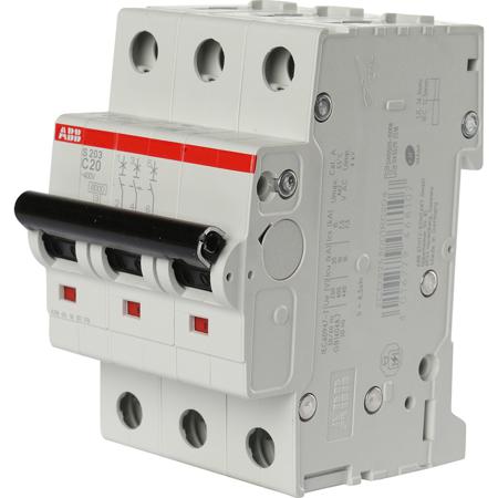 Автомат ABB S203 3Р 20А 6кА