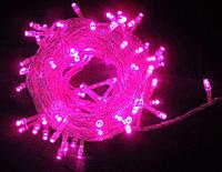 Гирлянда уличная 30м/ 180 LED/IP 44/ розовая