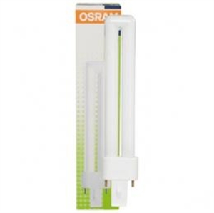 Лампа энергосберегающая Dulux S 11Вт/827/теплый белый/2Р/G23/Osram
