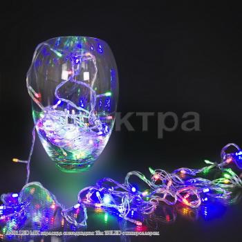 A-001 LED  гирлянда светодиодная 10м 100LED с контроллером Mix IP20
