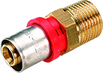 ТIEMME Соединитель пресс  20*1/2" НАР.Р.