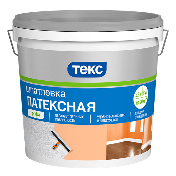 Шпатлевка Латексная Профи (5кг) Текс