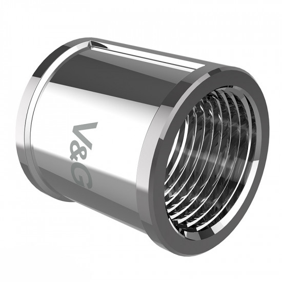 Муфта хромированная ВВ  V&G 1/2" VG-204401 1/96 
