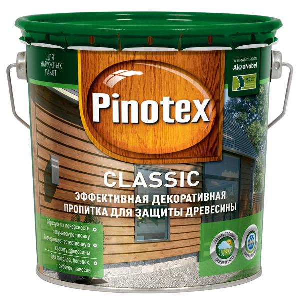 Пропитка декоротивно-защитная палисандр 2,7л Classic Pinotex
