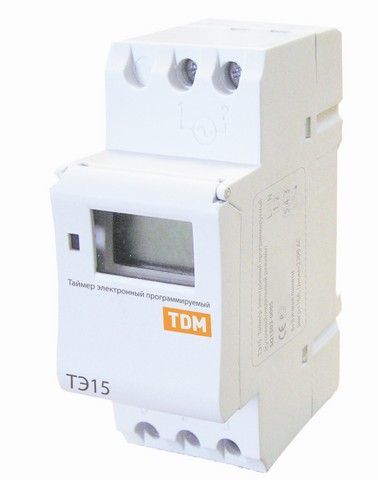 Таймер ТЭ15/НР15А циф/нед.16А/230В на DIN-рейку/TDM