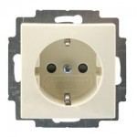 Розетка с/з бежевая/ABB Bаsic/20 ЕUC-92