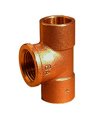 Тройник под пайку для медных труб 18 х1/2" В.Р/4130G