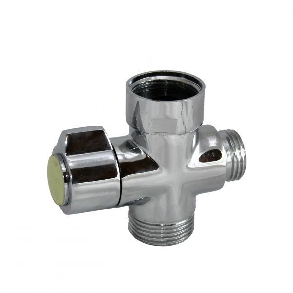 Дивертор 3/4" х 1/2" х 3/4" с картридж.переключением DK-385A