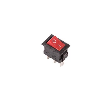 Микро выключатель красный 3А/220/3к/ON-ON 