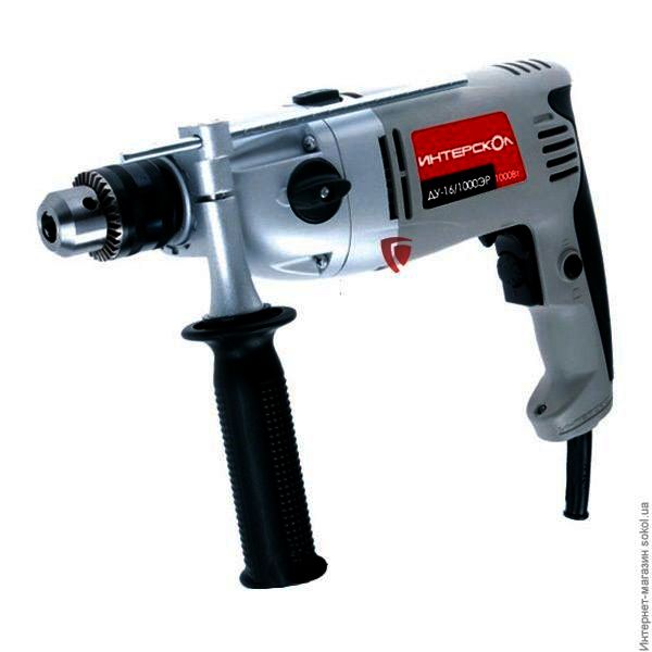 Дрель ударная ДУ-16/1000 ЭР 0-2500об/м 2-х скор.2,8кг