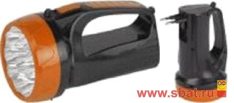Фонарь прожектор Трофи TSP10(акк.4V 1.5Ah)10светодиодов ,2 режима,вилка 220V