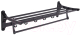 Полка LEDEME откидная с крючками , черный/L5524