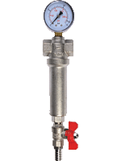 Фильтр с манометром 1/2" TeRma ( t не более +100С, 100микрон)/33215