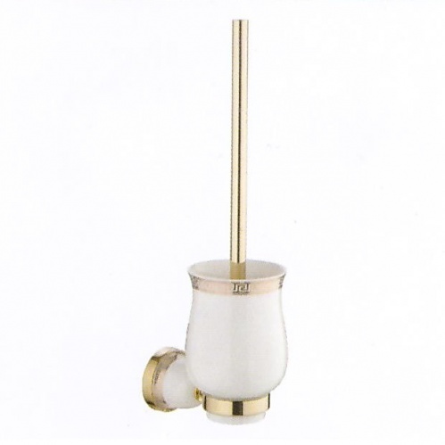 Ерш  LEDEME с  крышкой настенный, керамика, золото /L3610G***