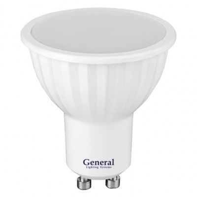 Лампа LED GU10 10W/220В/3000K/теплый цвет/Generаl