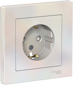 Механизм розетки с/заземлением шампань 16А AtlasDesign/	ATN000543