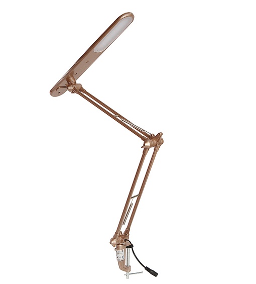 Светильник LED струбцина KD-785 5Вт/4000K/розовое золото/Camelion