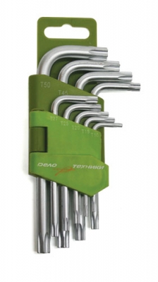 Набор ключей TORX 9 шт ДТ(Т10-Т50)/563091