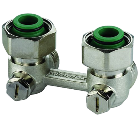 Узел MEIBES нижнего подключения 3/4" ВР*3/4" НР-евроконус, угловой