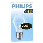 Лампа накаливания А55 Е27  75Вт прозрачная/PHILIPS