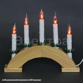 Декоративный светильник из LED гирлянды 5 ламп
