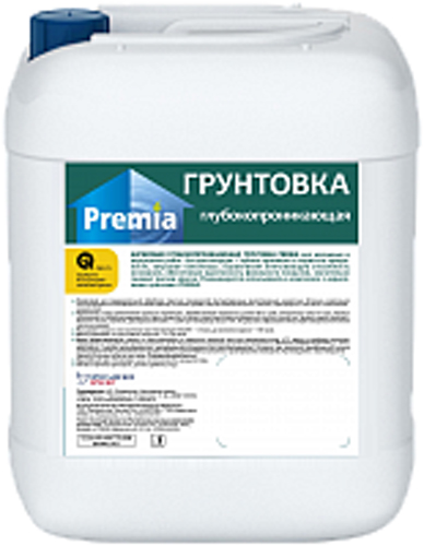 Грунтовка Premia Club глубокопрон.для внутренних работ 5л Яркраски