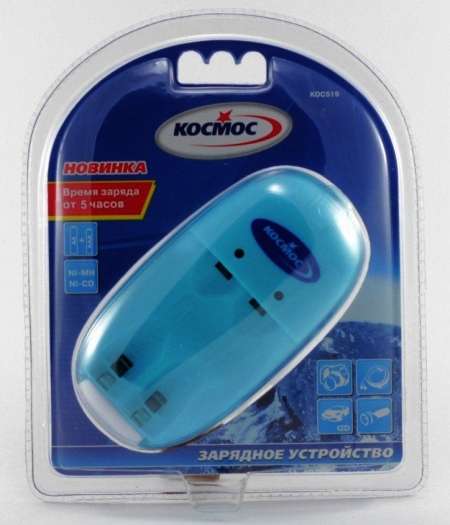 Зарядочное устройство Космос КОС519 1/2 ААА, АА LED индик.